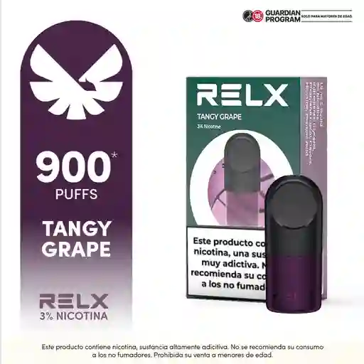 Relx Pro Vape  Sabor Tangy Purple  Uva
