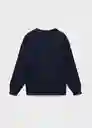 Buzo Sudadera Society Navy Talla 10 Niños Mango