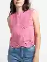  Camisa Rosa Silvestre Medio Mujer Talla Xs Naf-Naf 
