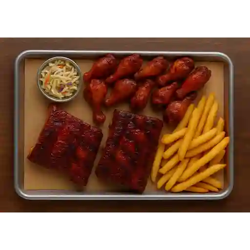 Combo perso alitas + costillas ribs
