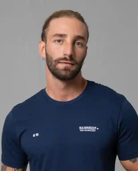 Camiseta Hombre Azul M 102G106_AZU193939 Rifle