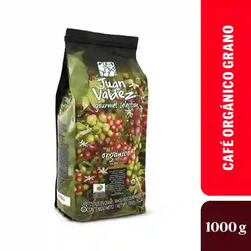 Café Juan Valdez 100% Orgánico Grano 1000gr