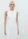 Vestido Pumpkin Blanco Talla S Mujer Mango