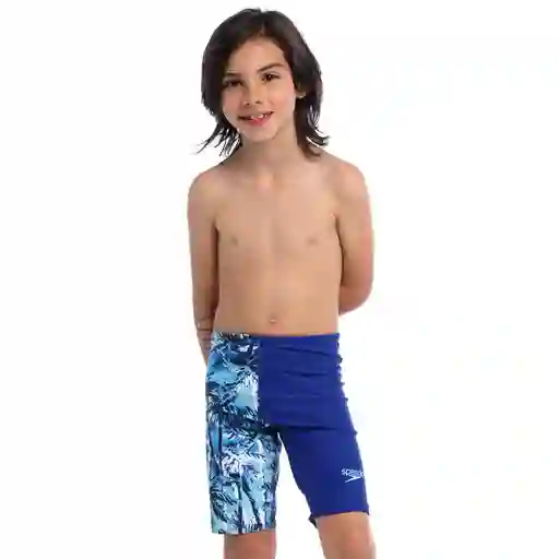Pantaloneta Baño Jammer Breezy Palm Junior Masculino 8 Speedo