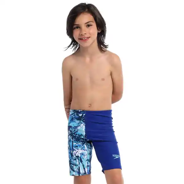 Pantaloneta Baño Jammer Breezy Palm Junior Masculino 8 Speedo