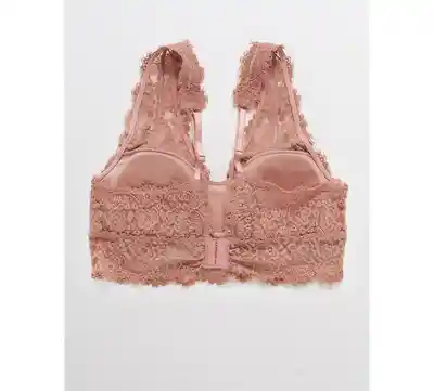 American Eagle Bralette Romantic Plunge Cereza Small 2664