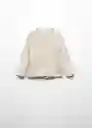 Chaqueta Cárdigan Nala5 Arena Talla 69 Niña Mango