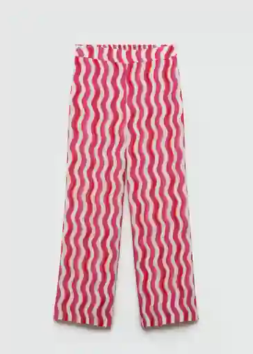 Pantalón Ibiza Fucsia Talla M Mujer Mango