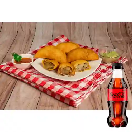 Empanada de Carne Desmechada +cocacola Zero 250ml
