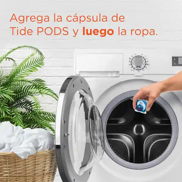 Detergente en Cápsulas Tide Pods Ropa Blanca de Color 16 Und