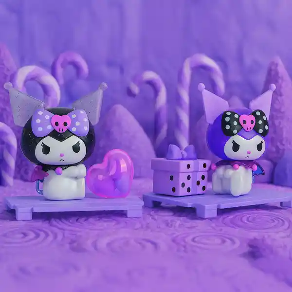 Caja Sorpresa Kuromi & my Melody Love Story Serie Sanrio Miniso