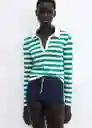 Camiseta Nut Verde Talla M Mujer Mango