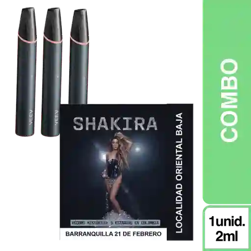 Combo Veev Now Ultra Sandía 3 Und + Boleta Shakira II