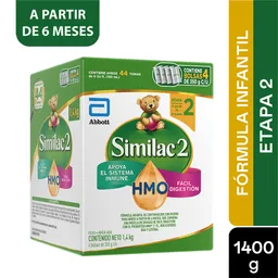 Formula Infantil Similac Etapa 2 Con Hmo 1400 Gramos