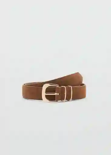 Cinturón Mayo Marrón Talla S Mujer Mango