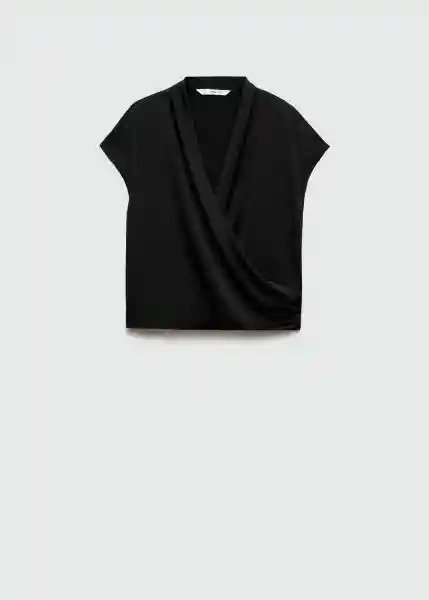 Blusa Crusie Negro Talla S Mujer Mango