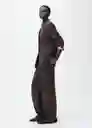 Pantalón Veronica Marrón Talla 38 Mujer Mango