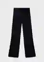 Pantalón Almibi Navy Talla M Mujer Mango