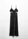 Vestido Verona Negro Talla XL Mujer Mango