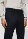 Pantalón Dublino Navy Talla 36 Hombre Mango