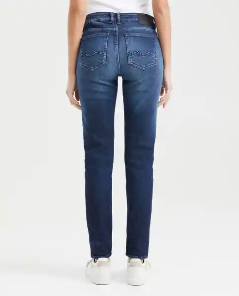 Jean High Rise Cosmo Azul Dark Ultra Oscuro Talla 10 Chevignon