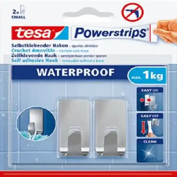 Tesa Gancho Resistente al Agua Metal Talla S