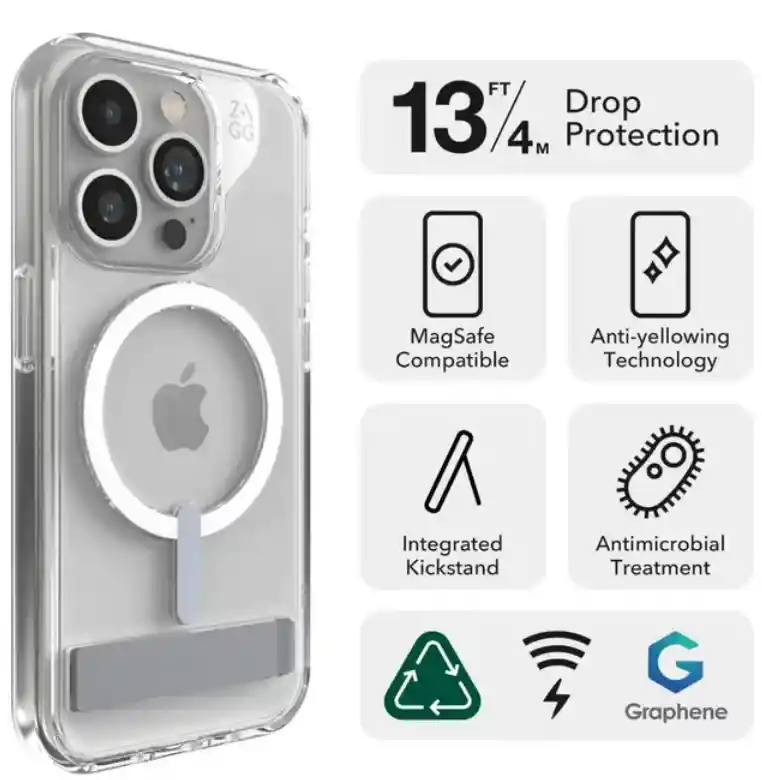 Zagg Case Crystal Palace Snap Magsafe Ks Para Iphone 15 Pro Max