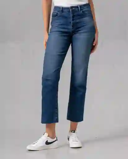 Jean Straight Mujer Azul Colonial Ultraoscuro T 12 47190 Rifle