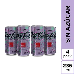 Coca-Cola Gaseosa Sin Azúcar Byte Sabor Pixel