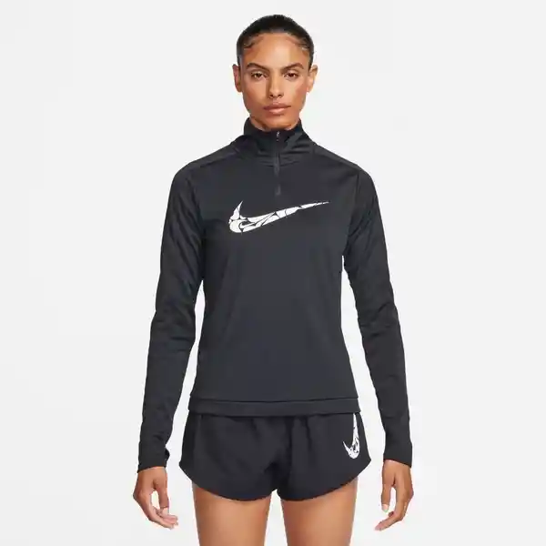 Nike Camiseta W Swsh Hbr Df Hz Mid Para Mujer Negro Talla M