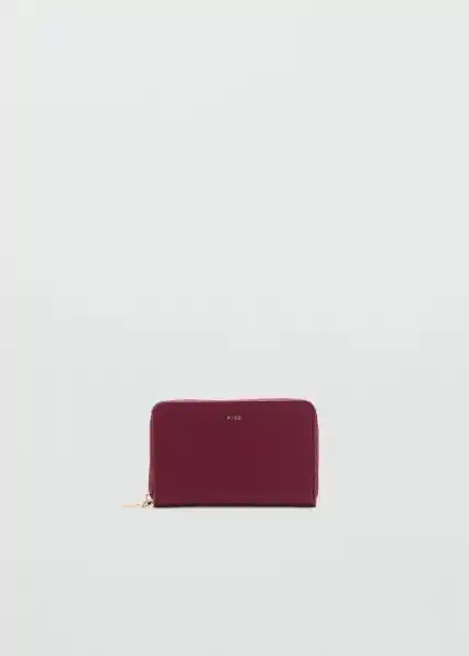 Billetera M Martes Burdeos Talla 99 Mujer Mango