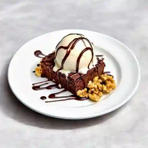 Brownie con Helado