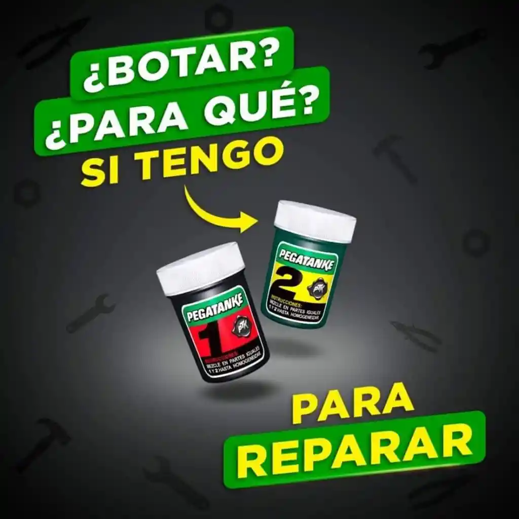 Pegamento Epoxico Extra Fuerte Pegatanke (negro)