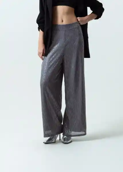 Pantalon 431G080 Negro Puro Talla M Mujer 431G080 Naf Naf