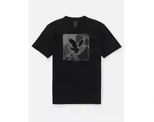 Camiseta Hombre Negra Talla Medium American Eagle