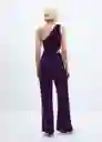Enterizo Mono Melie Morado Talla M Mujer Mango
