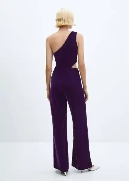 Enterizo Mono Melie Morado Talla M Mujer Mango