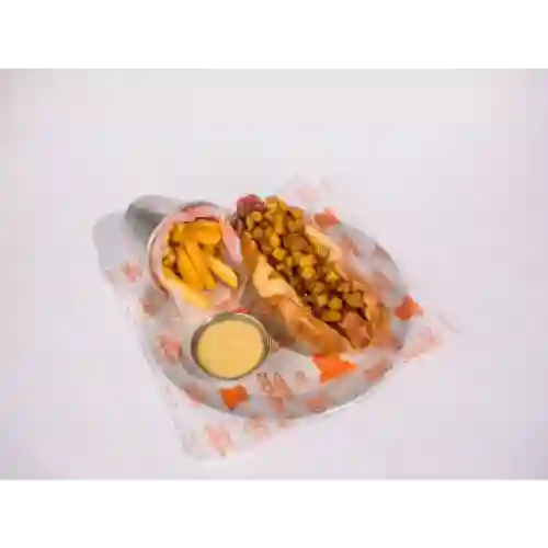 Hawaiian Hot Dog + Papas