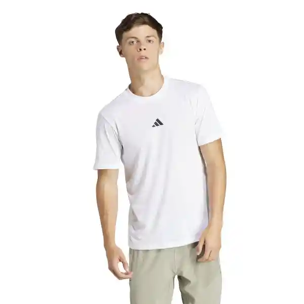 Adidas Camiseta Wo Logo Tee Hombre Blanco L IT2125