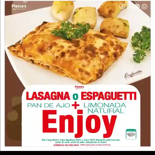Combo Lasagna Premium + Limonada Natural