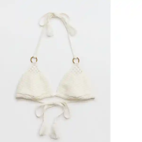 Brasier Ropa Aerie Blanco Talla: SMALL 5035125 American Eagle