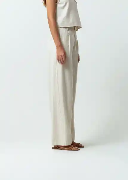 Pantalón Emilia Mujer Crudo Abedul Claro T 10 532G379 Naf Naf