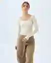 Camisa Mujer Crudo Talla L 619f000 Americanino