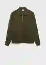 Buzo Sudadera Bolaz Oliva Talla M Hombre Mango