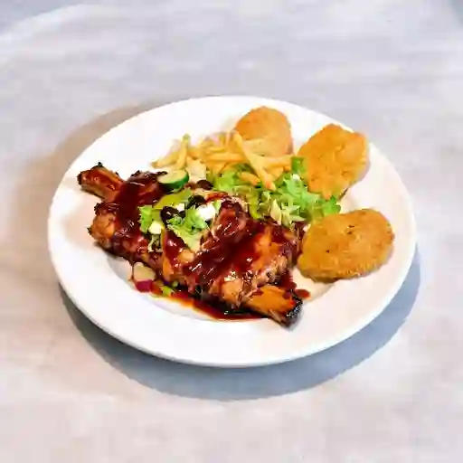 Costillas Bbq Completo