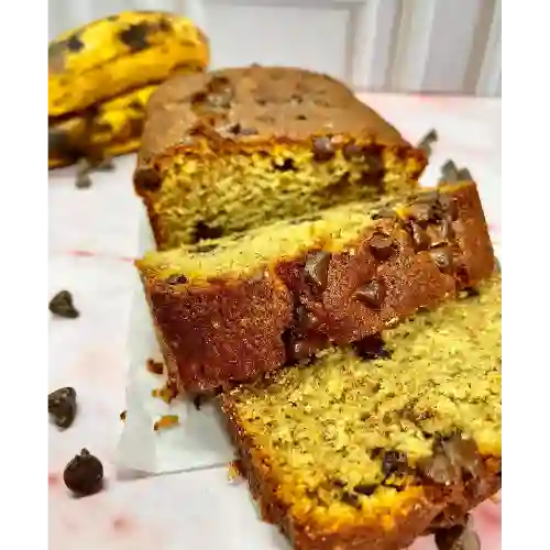 Ponqué de banano porción