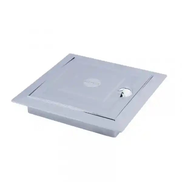 Silplas Tapa Registro Silver Cromo 15 cm x 15 cm