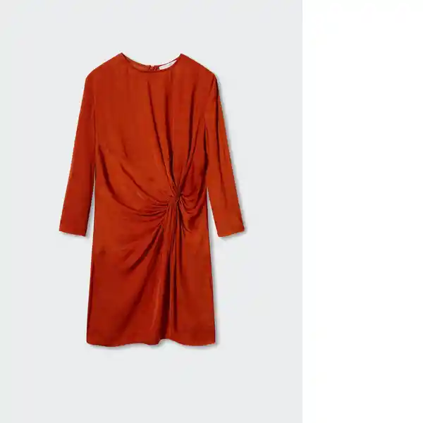 Vestido Lucas-W Terracota Talla L Mujer Mango