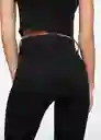 Pantalón Jean Jegging Tejano Negro Talla 38 Mujer Mango