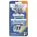 Gillette Máquina para Afeitar Prestobarba3 Desechables
